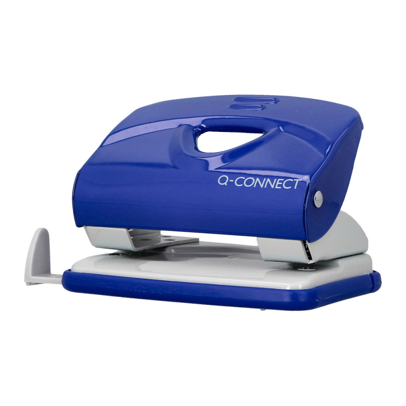 Taladrador q-connect kf14218 azul abertura 2 mm capacidad 20 hojas