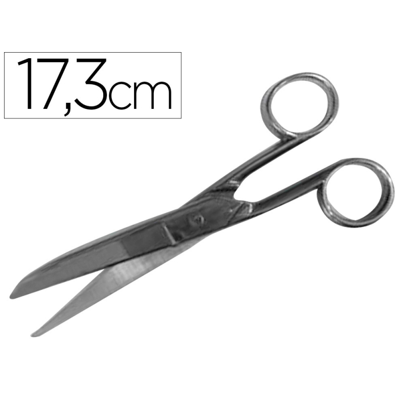 Tijera oficina acero inoxidable 6,8/' 17,3 cm