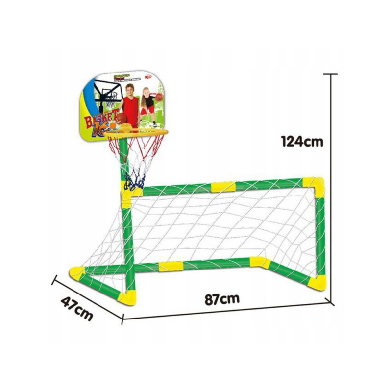 Juego de futbol y baloncesto mjd 2 en 1 +3 años