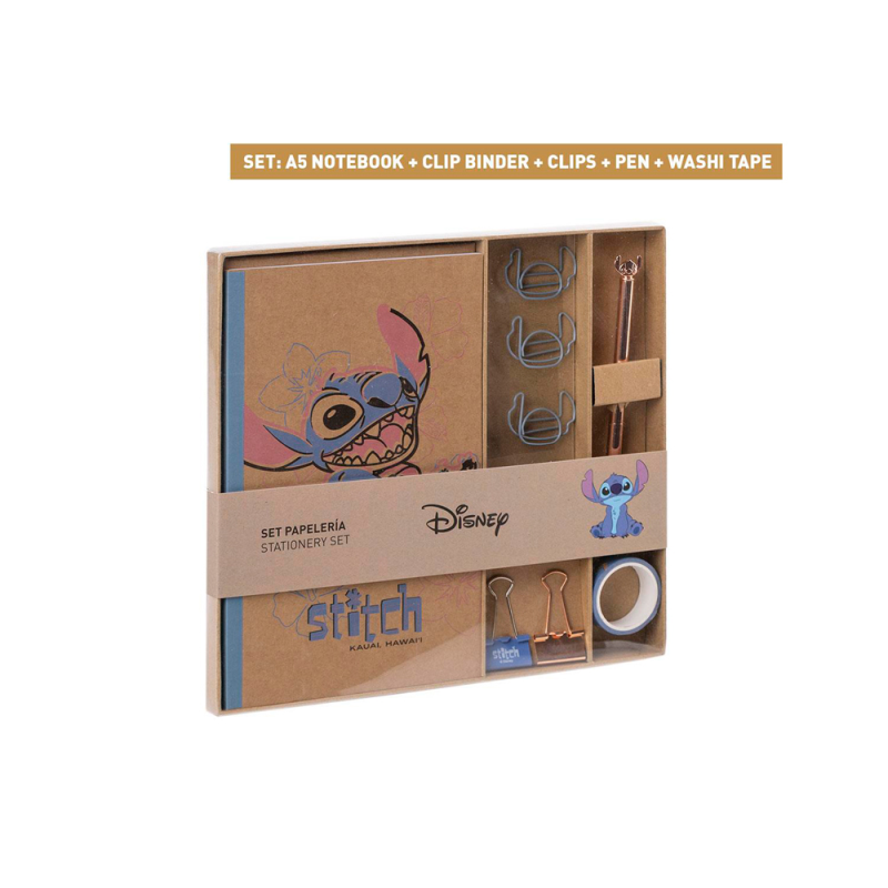 Set de papeleria stitch ukelele