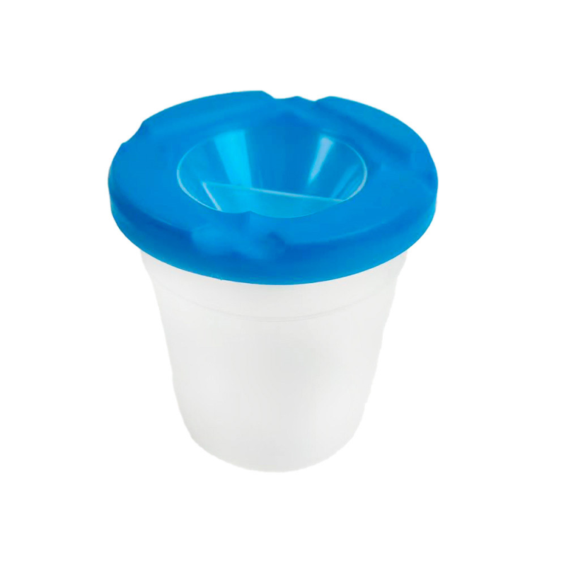 Vaso limpiapinceles liderpapel de plastico 8x8,5 cm