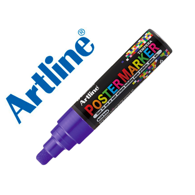 Rotulador artline poster marker epp-6 punta redonda 6 mm color violeta