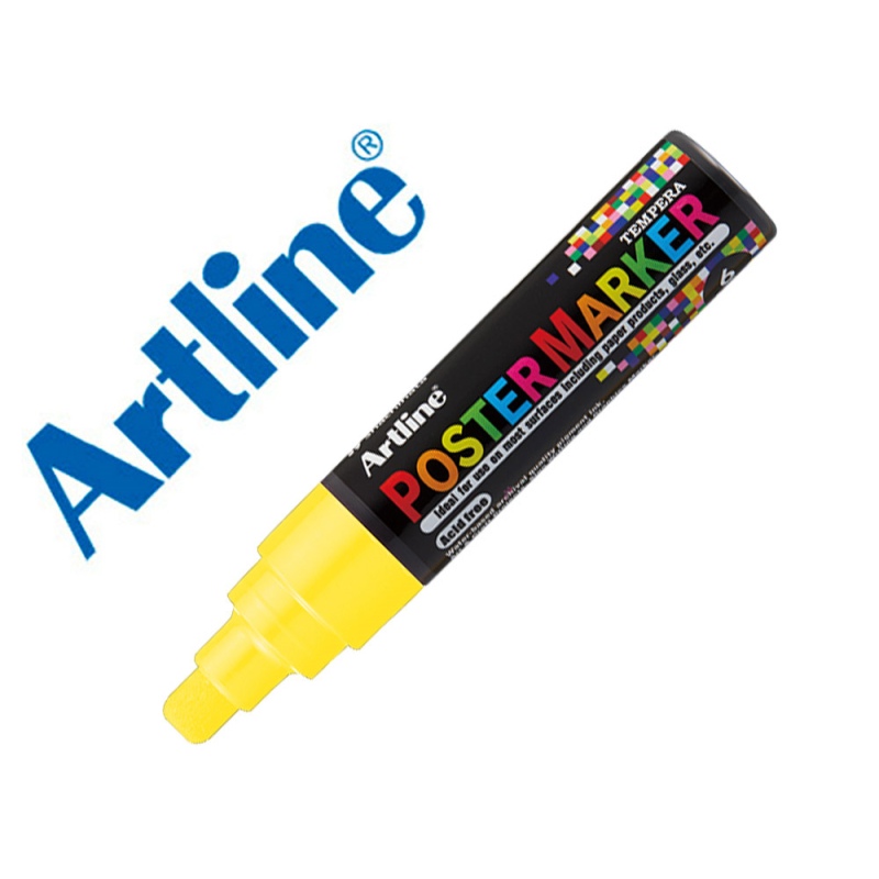 Rotulador artline poster marker epp-6 punta redonda 6 mm color amarillo