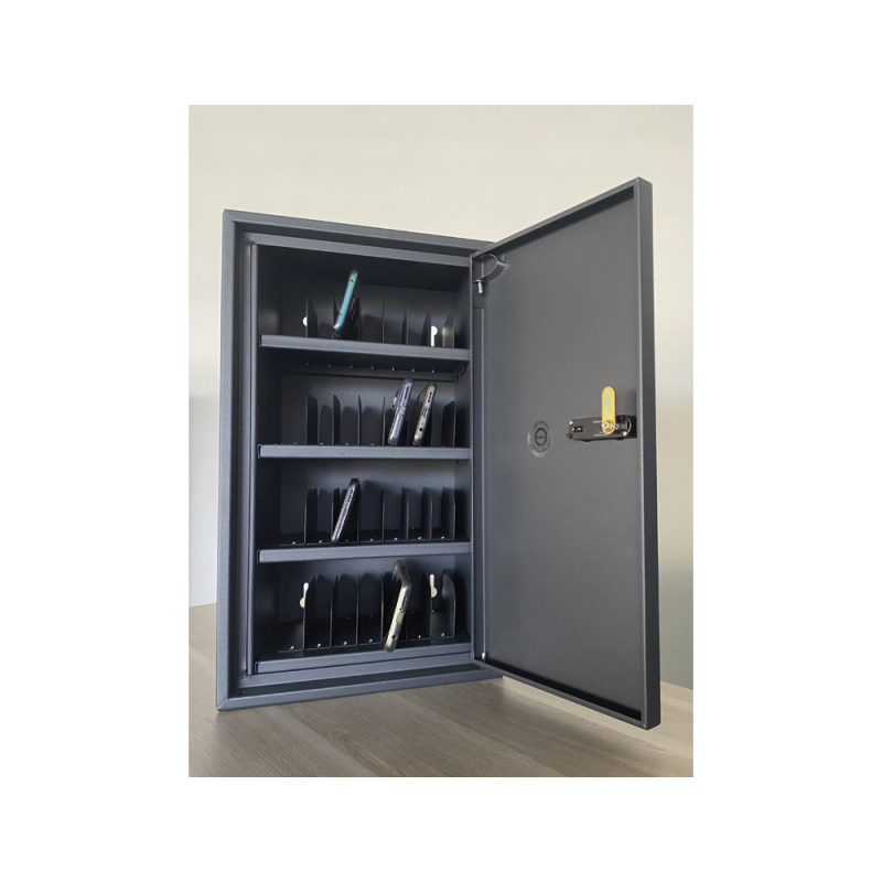 Armario metalico iorder 32 moviles cerradura con combinacion color gris