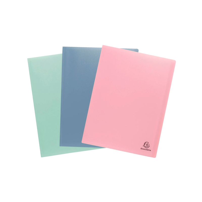 Carpeta exacompta autentik escaparate 40 fundas din a4 polipropileno reciclado colores surtidos