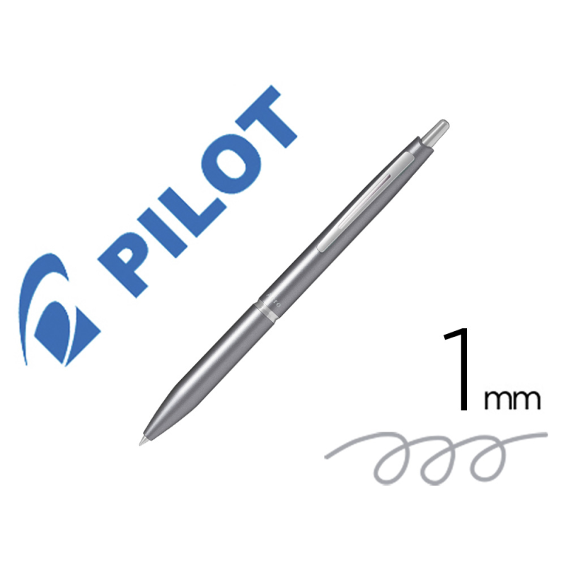 Boligrafo pilot acro 1000 tinta gel retractil punta 1 mm gris