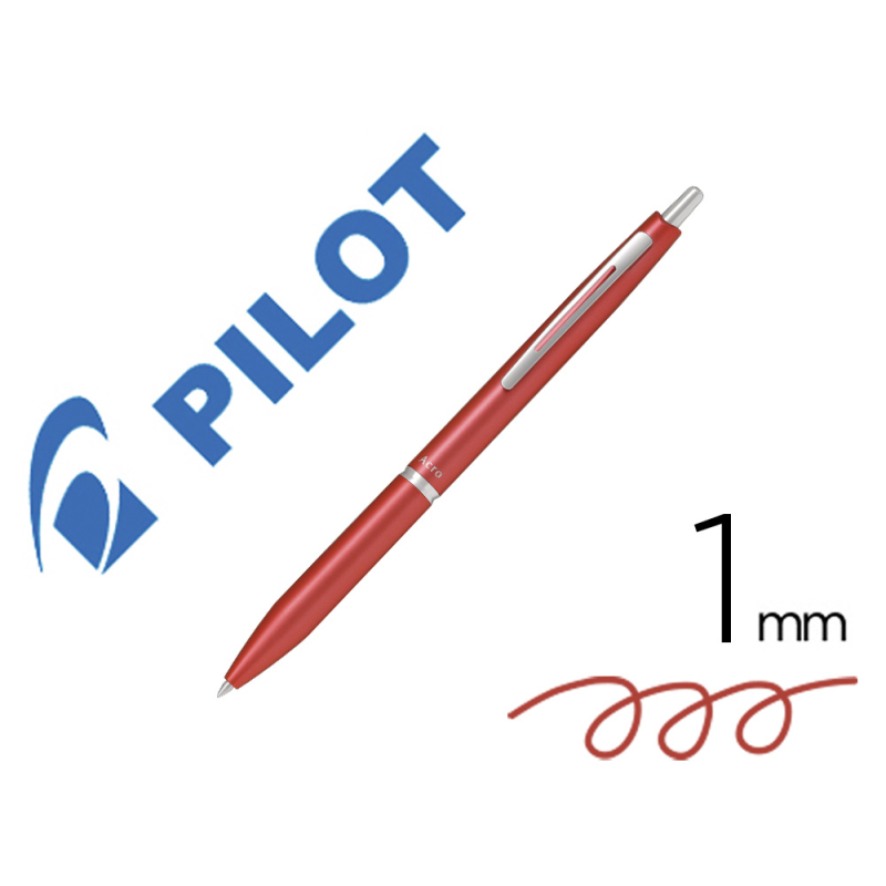 Boligrafo pilot acro 1000 tinta gel retractil punta 1 mm coral