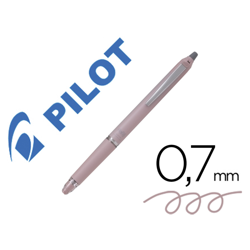 Boligrafo pilot frixion zone borrable 0,7 mm punta media rosa