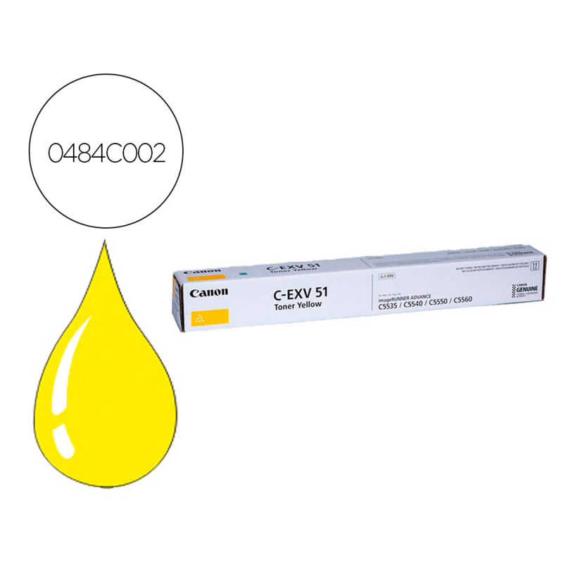 Toner canon exv51 ir c5335 c5540 c55000 amarillo