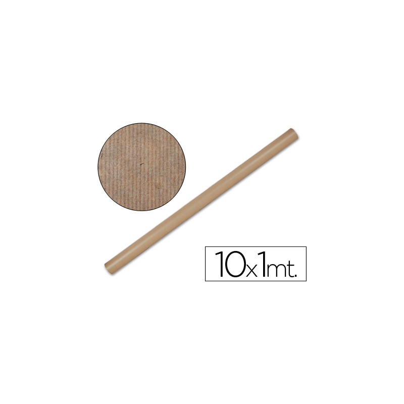 Papel kraft liderpapel marron rollo 10x1 mt