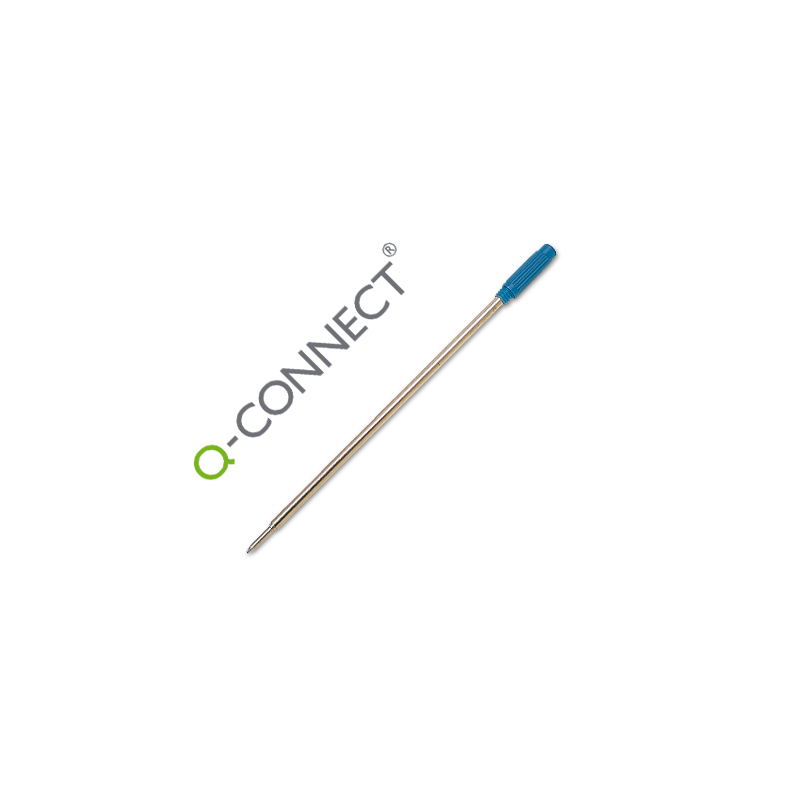 Recambio boligrafo q-connect tipo cross azul