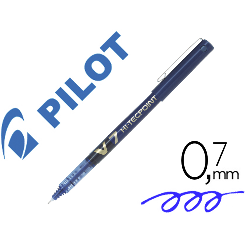 Rotulador pilot punta aguja v-7 azul 0.7 mm