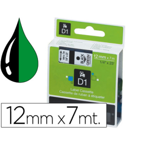 Cinta dymo 1000 negro-verde...