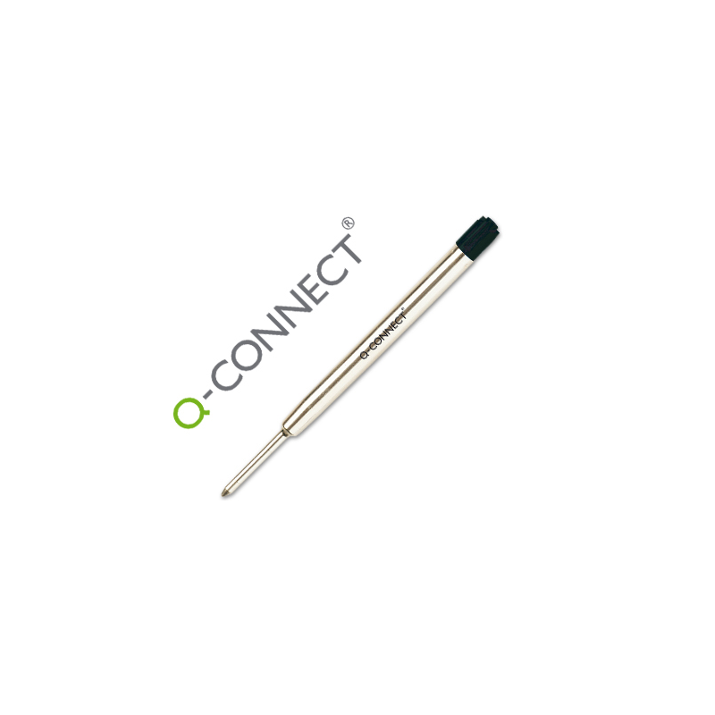 Recambio boligrafo q-connect tipo parker negro