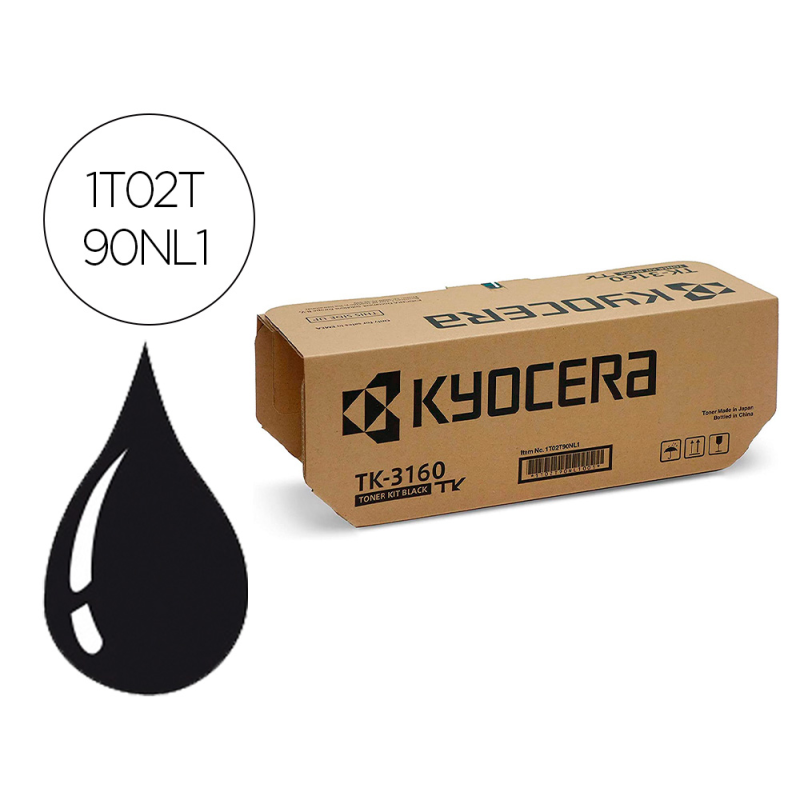 Toner kyocera ecosys p3045dn negro tk-3160