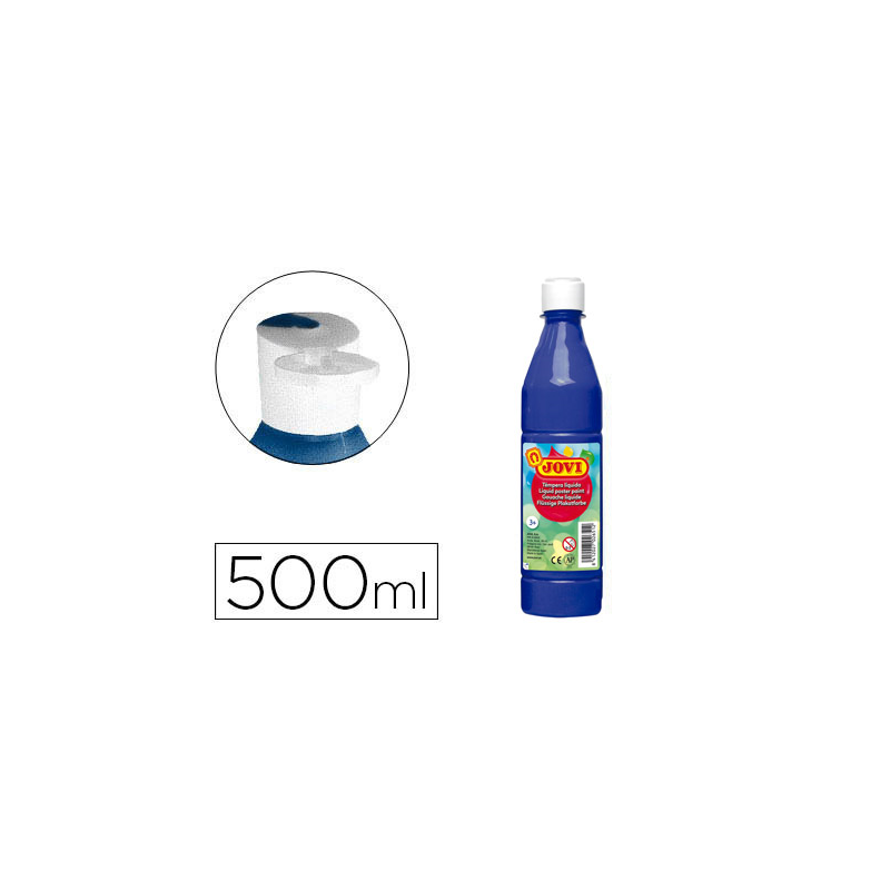 Tempera liquida jovi escolar 500 ml azul ultramar