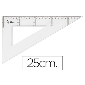 Escuadra liderpapel 25 cm...