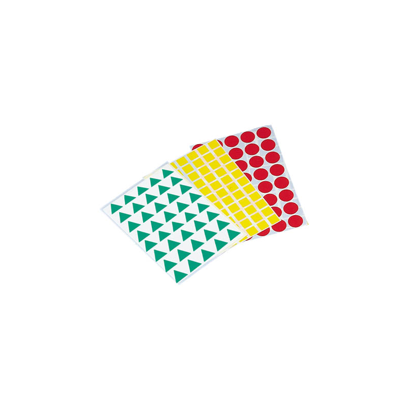 Gomets figuras geometricas 993 bolsa con 12 hojas surtidas