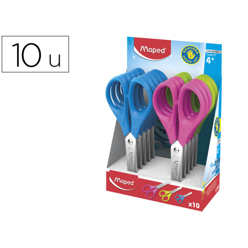 Tijera escolar maped pulse para zurdos 13 cm