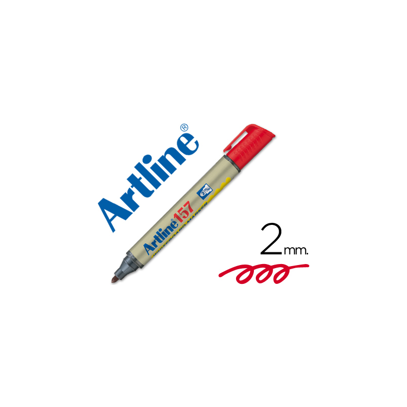 Rotulador artline pizarra ek-157 rojo punta redonda 2 mm