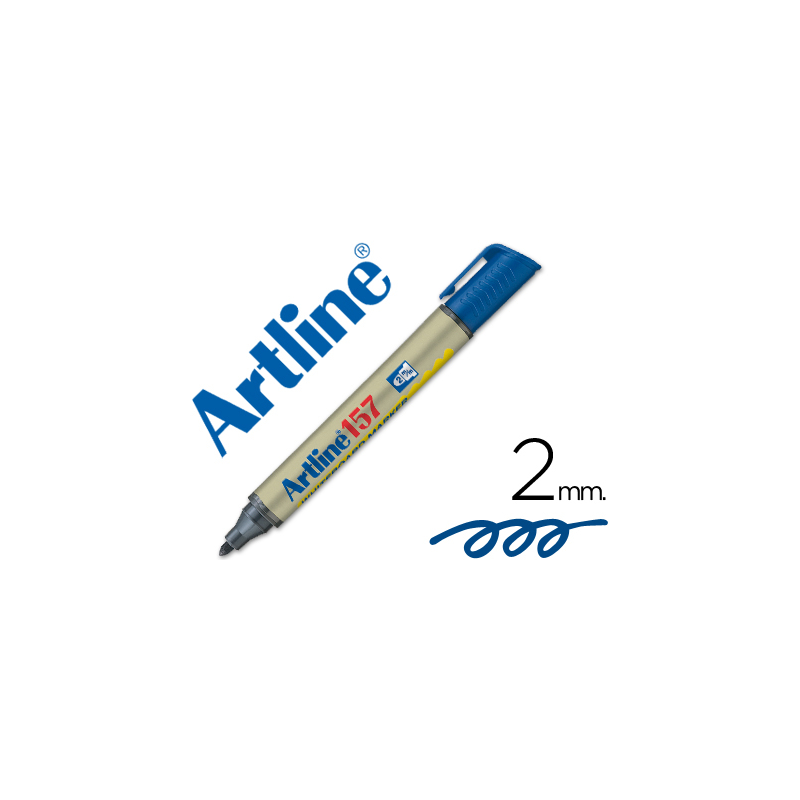 Rotulador artline pizarra ek-157 azul punta redonda 2 mm