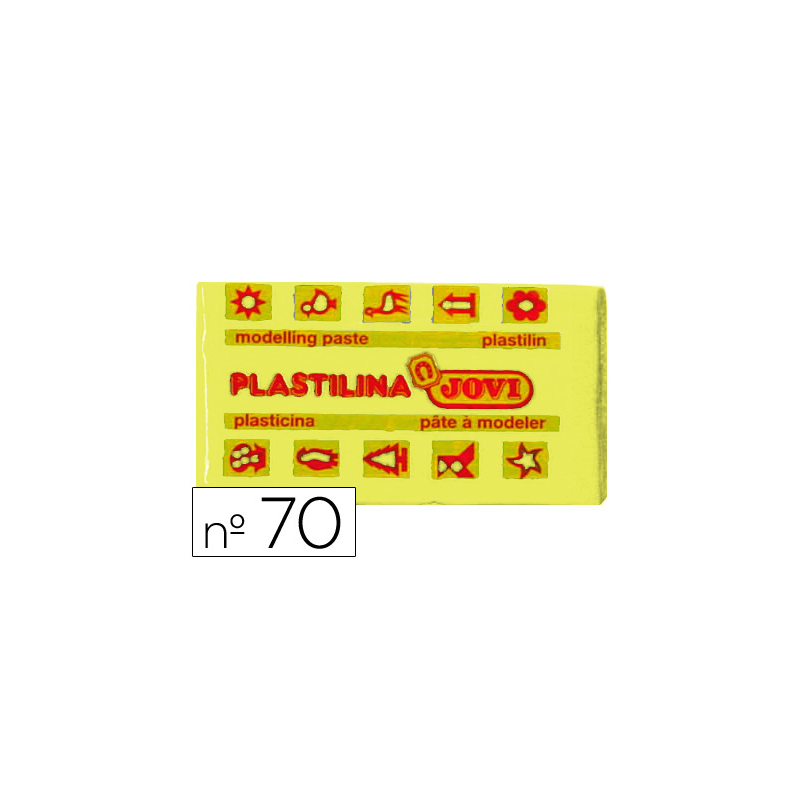 Plastilina jovi 70 amarillo claro unidad tamaño pequeño