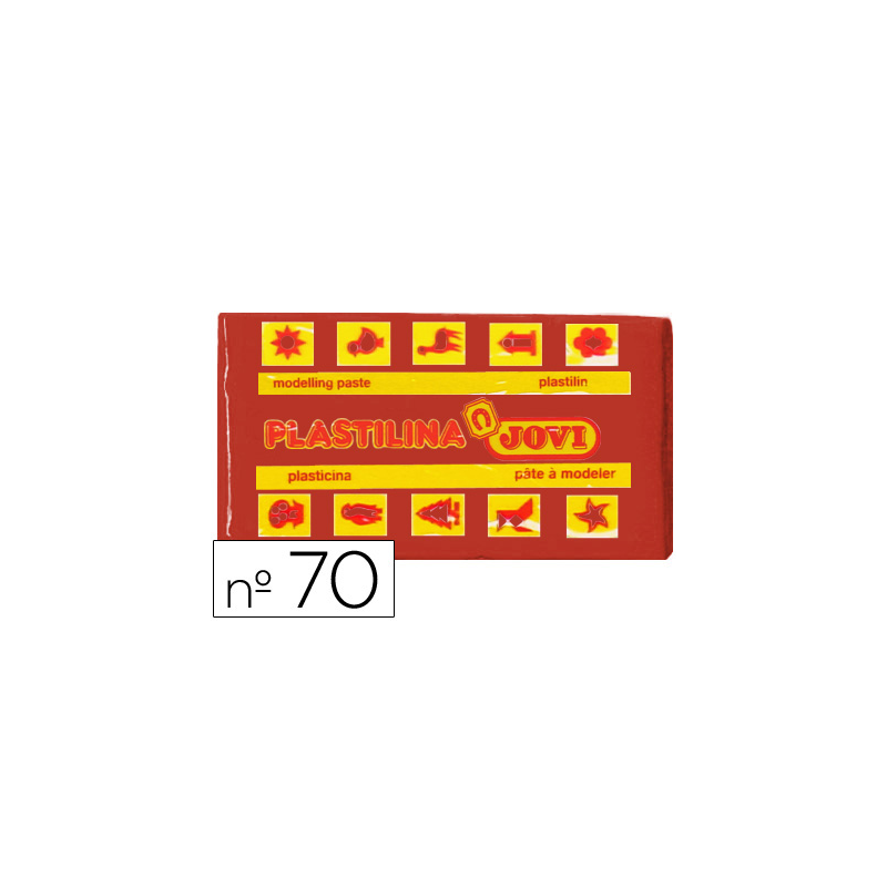 Plastilina jovi 70 marron unidad tamaño pequeño