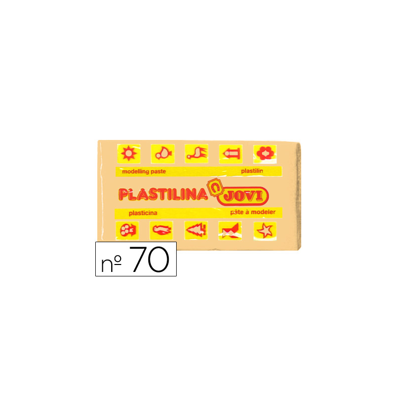 Plastilina jovi 70 carne unidad tamaño pequeño