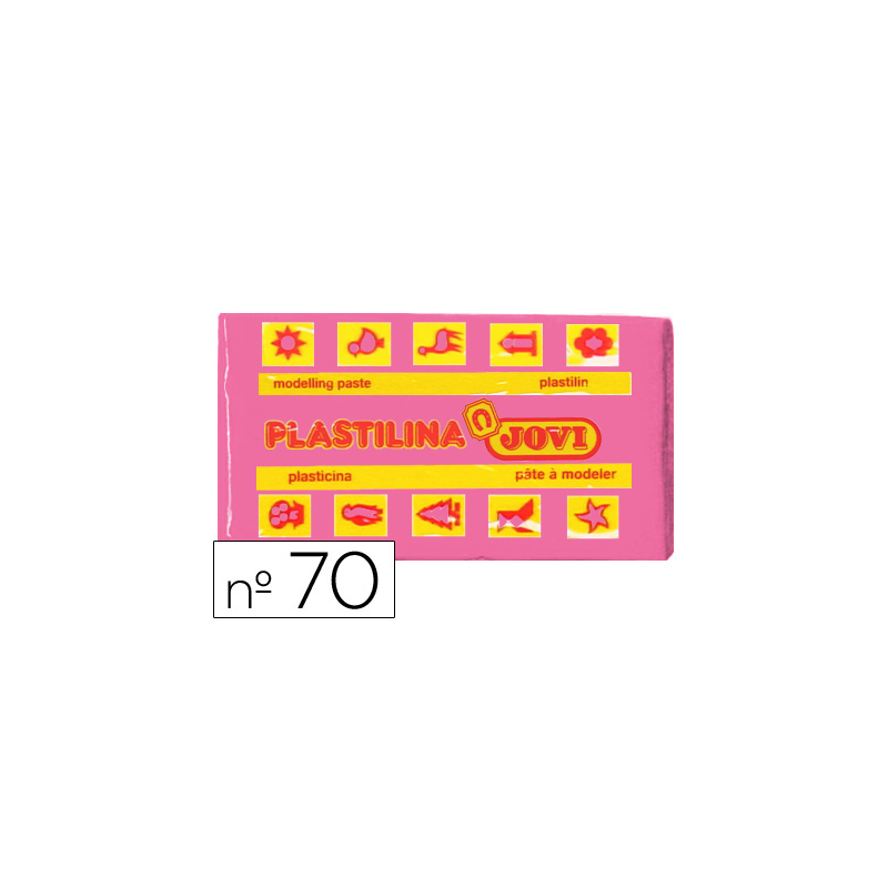 Plastilina jovi 70 rosa unidad tamaño pequeño