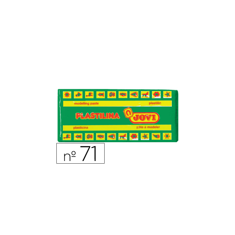 Plastilina jovi 71 verde claro unidad tamaño mediano