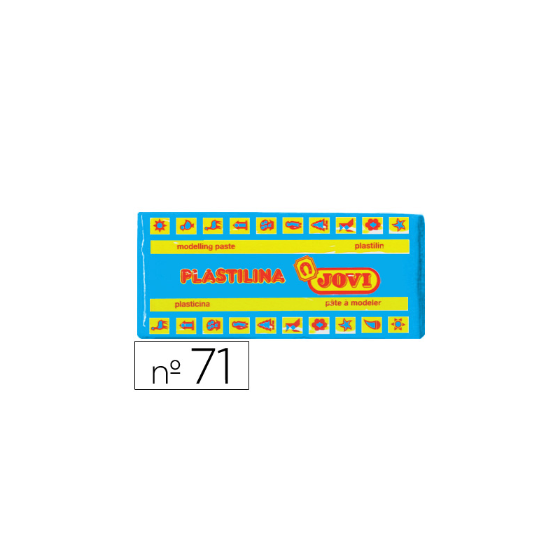 Plastilina jovi 71 azul claro unidad tamaño mediano
