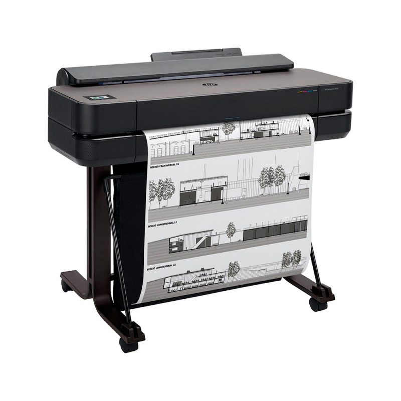 Impresora hp designjet t650 24 pulgadas base integrada 2400x1200 ppp tinta color 26 ppm 1gb din a1