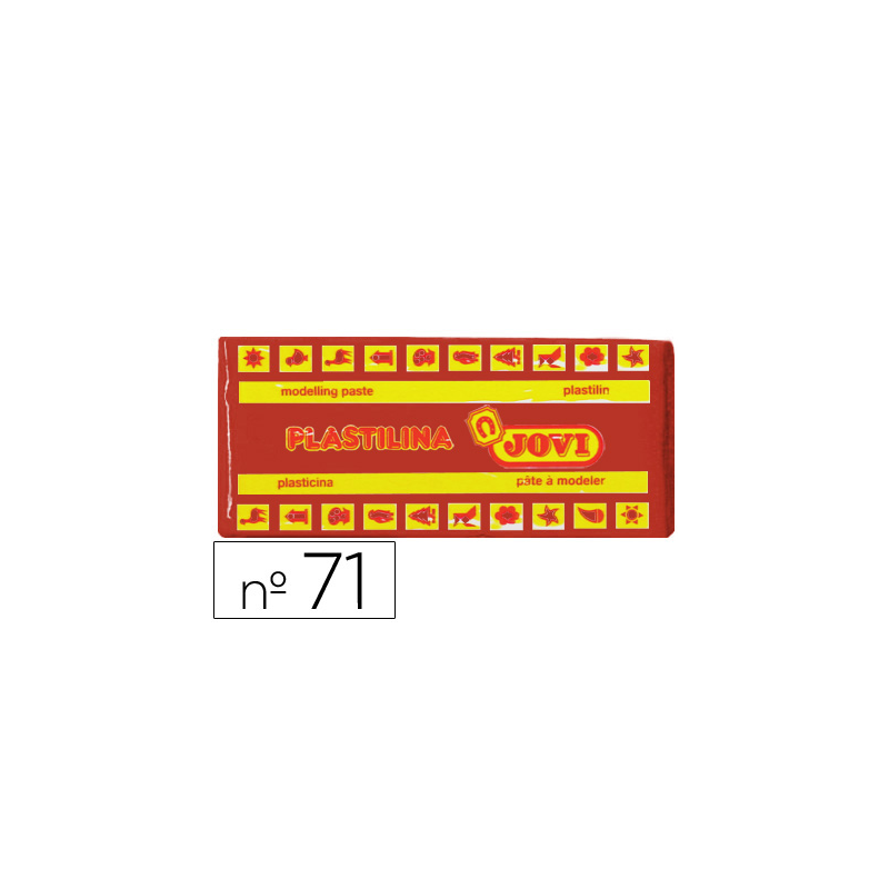 Plastilina jovi 71 marron unidad tamaño mediano