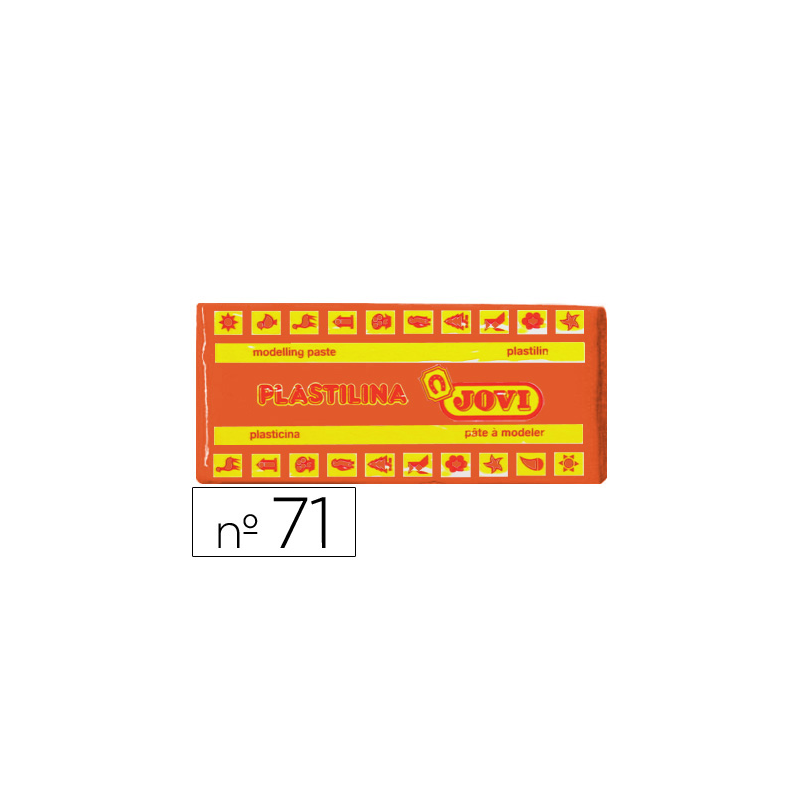 Plastilina jovi 71 naranja unidad tamaño mediano