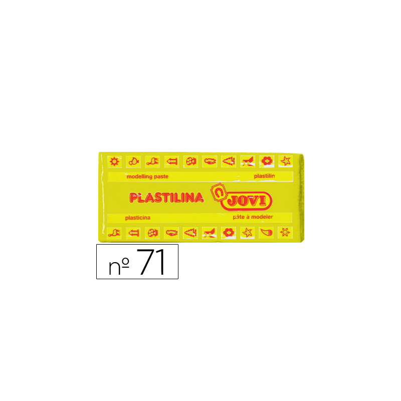 Plastilina jovi 71 amarillo oscuro unidad tamaño mediano