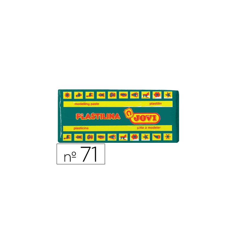 Plastilina jovi 71 verde oscuro unidad tamaño mediano