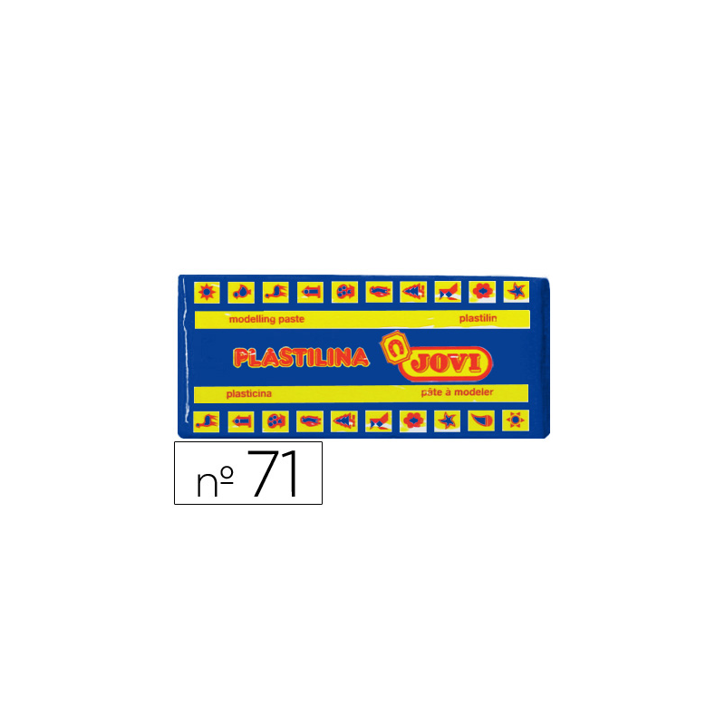 Plastilina jovi 71 azul oscuro unidad tamaño mediano