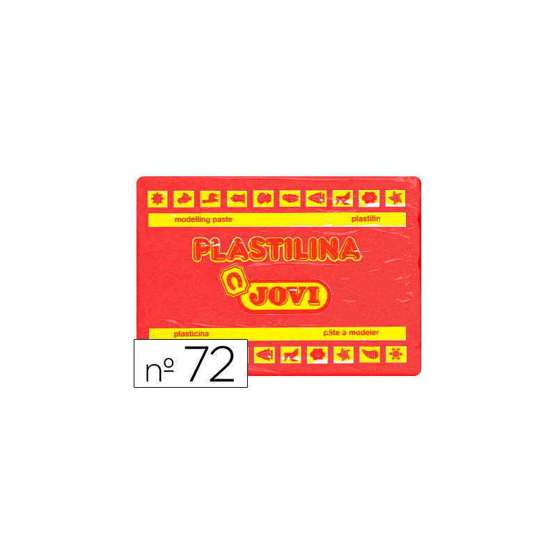 Plastilina jovi 72 rojo unidad tamaño grande