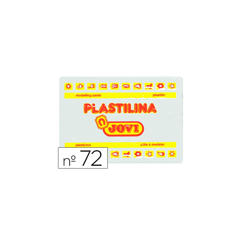 Plastilina jovi 72 blanco unidad tamaño grande