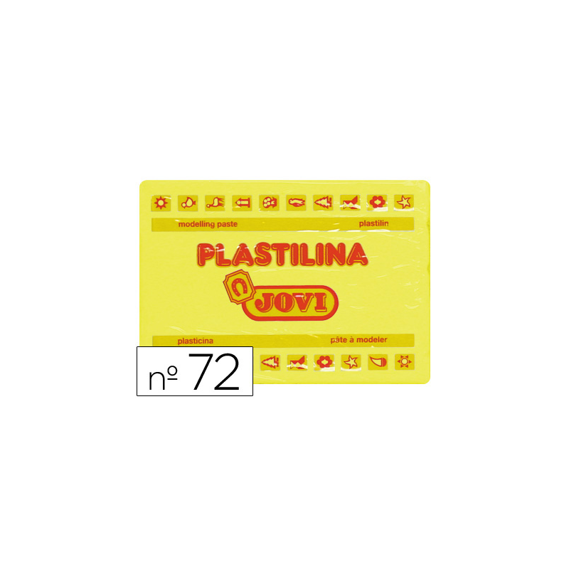 Plastilina jovi 72 amarillo claro unidad tamaño grande