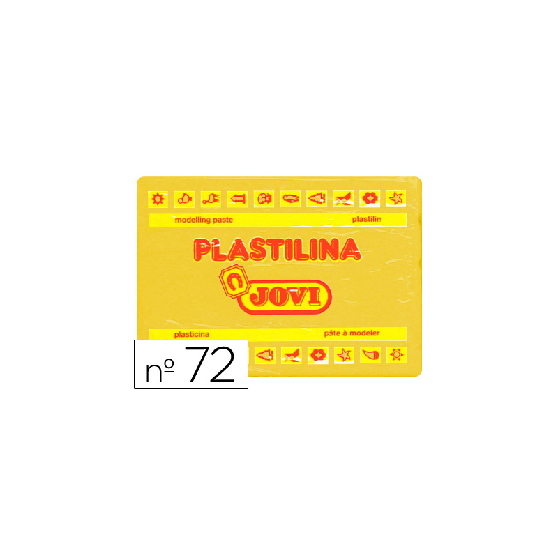 Plastilina jovi 72 amarillo oscuro unidad tamaño grande
