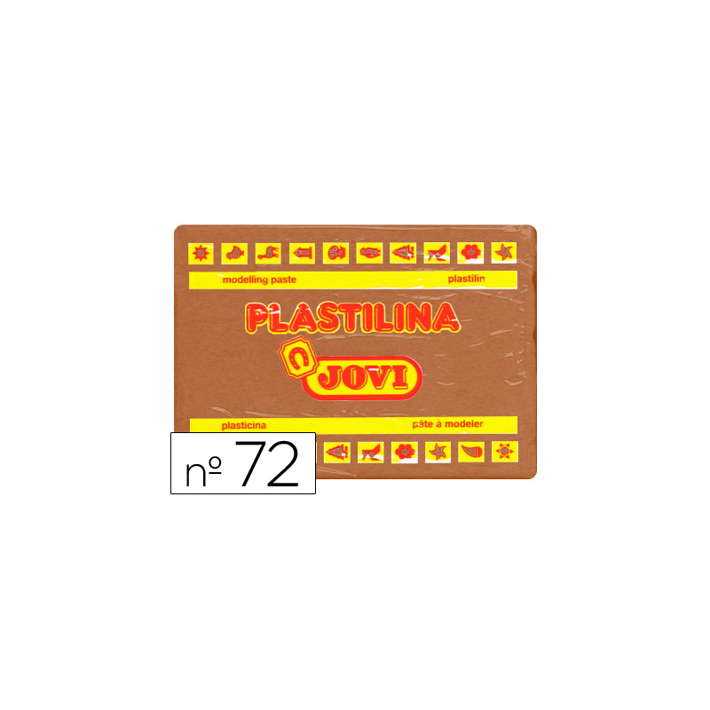 Plastilina jovi 72 marron unidad tamaño grande