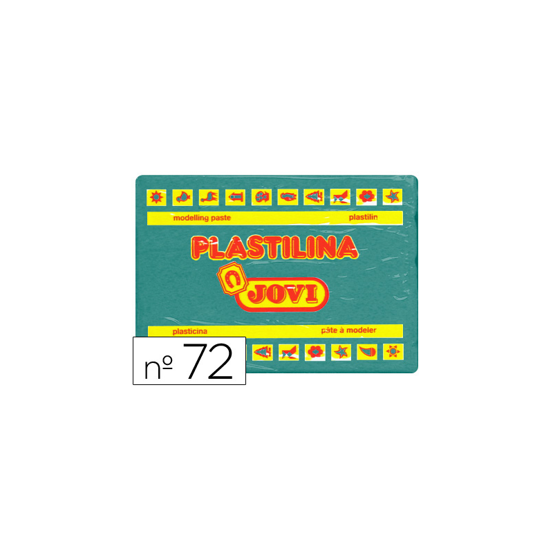 Plastilina jovi 72 verde oscuro unidad tamaño grande