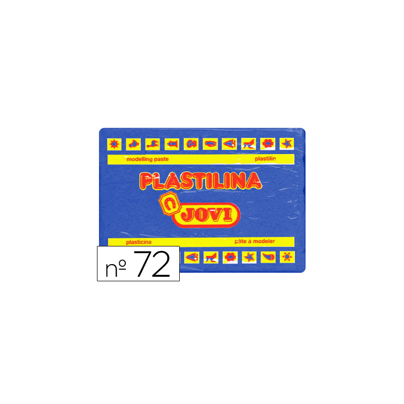 Plastilina jovi 72 azul oscuro unidad tamaño grande