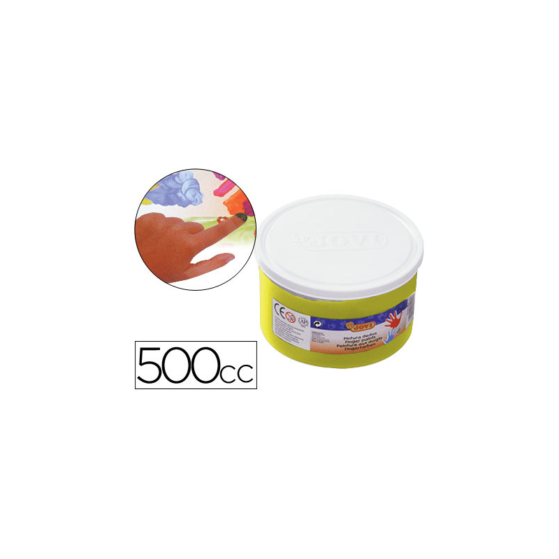 Pintura a dedos jovi 500 cc amarillo
