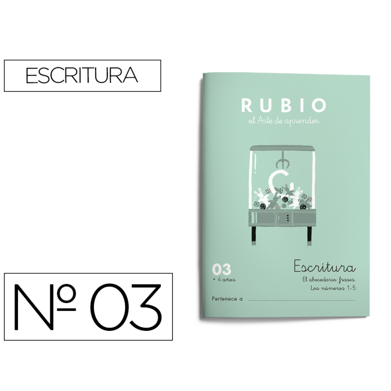Cuaderno rubio caligrafia nº 03