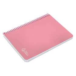 Cuaderno espiral liderpapel a4 witty tapa dura 80h 90gr cuadro 4mm con margen color rosa