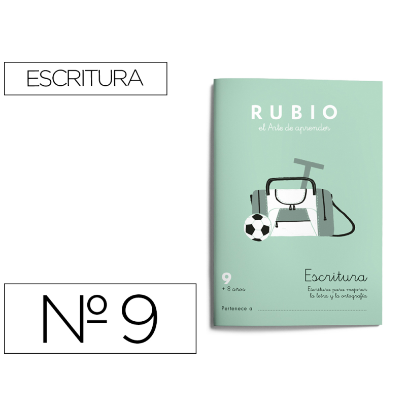 Cuaderno rubio caligrafia nº 9