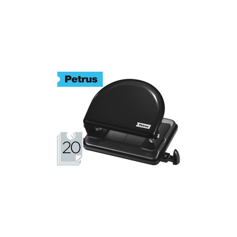 Taladrador petrus 52 negro capacidad 20 hojas