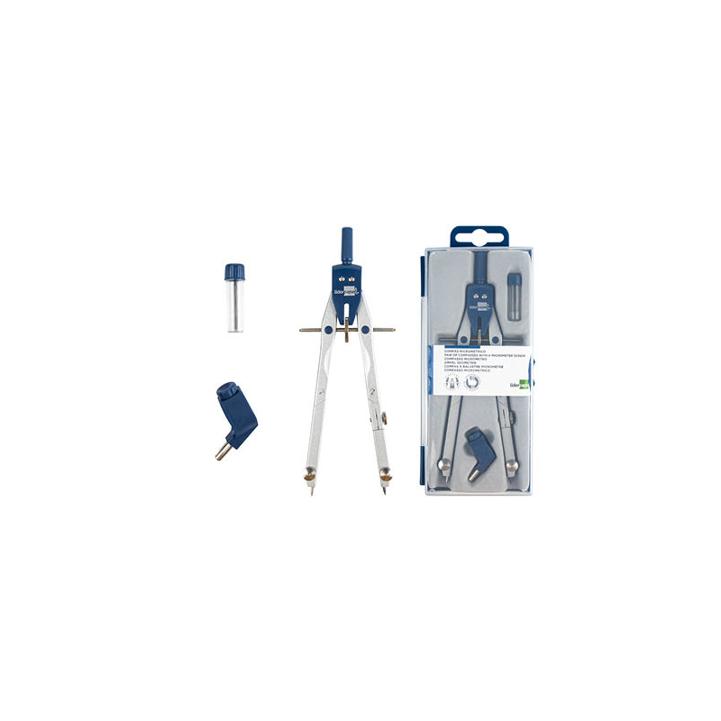 Compas liderpapel micrometrico con adaptador